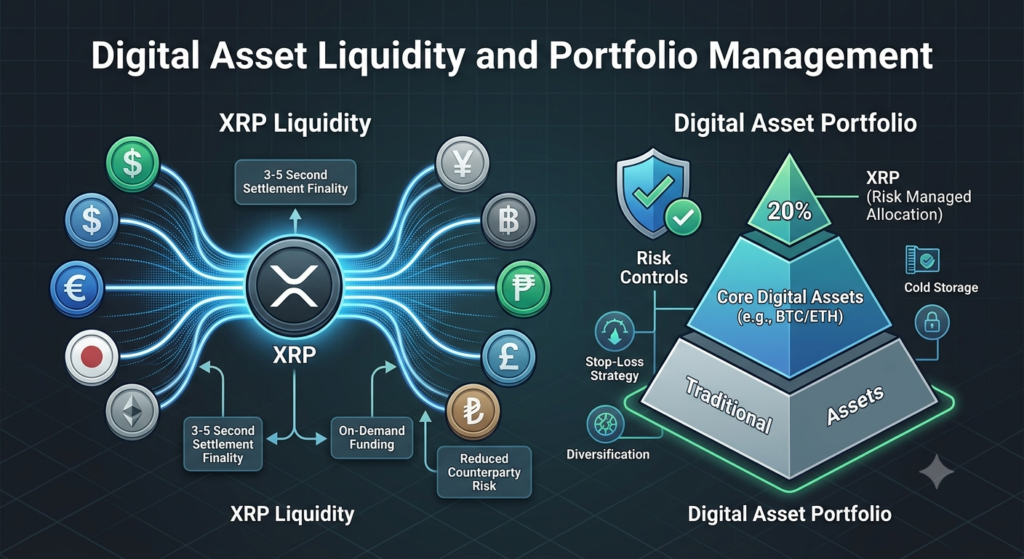 XRP Liquidity and crypto portfolio risk management framework